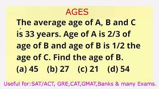 Problems on Age  Question 36 [upl. by Dunson]