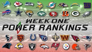 NFL Week 1 Power Rankings [upl. by Nilad]