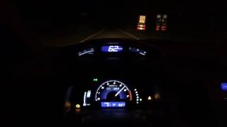 Honda civic hybrid 13 decat acceleration 0100 [upl. by Eiram]