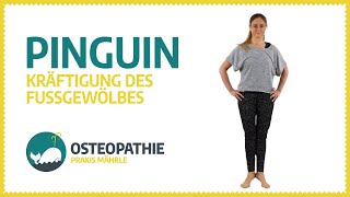 Übung quotPinguinquot Gleichgewicht üben und Fussgewölbe kräftigen in Einem · Osteopathiepraxis Mährle [upl. by Fortin]