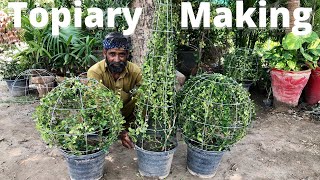 Topiary making by an expertUrdu  HindiEnglish subtitle [upl. by Maillij7]