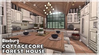 BLOXBURG Cottagecore Forest Home Speedbuild interior  full tour Roblox House Build [upl. by Jaymee]