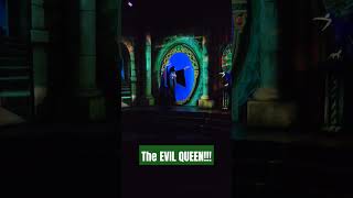 🪞 The Evil Queen using her Magic Mirror 🪞 disneylandrides [upl. by Nhar]