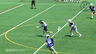 Seve Cordero 21 Summer Lacrosse Highlights 2018 [upl. by Hedgcock182]