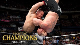 FULL MATCH  Brock Lesnar vs John Cena  WWE World Heavyweight Title Match Night of Champions [upl. by Dorkas]