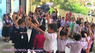 ChooChooWa Song  Stretch your hands  School Activity for children  VOWELS KID [upl. by Nahtnanhoj506]