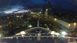 Carnival horizon entering Monfalcone dry dock [upl. by Weig]