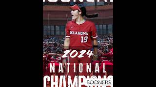 Oklahoma Sooners Softball Wins Fourth Consecutive National Championship [upl. by Emmy]