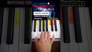 Tubular Bells Piano Tutorial EASY Piano Fácil  The Exorcist [upl. by Smada38]