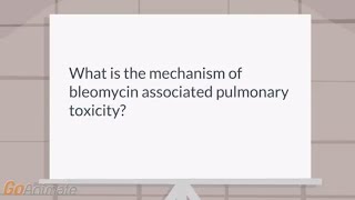 The mechanism of bleomycin pulmonary toxicity [upl. by Henke]