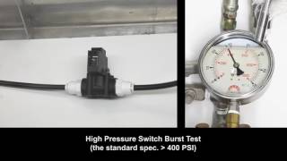 Puricom  High Pressure Switch Burst Test [upl. by Ferde]