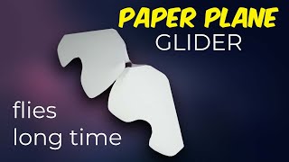 EASY how to make a paper airplane glider that flies forever Tutorial [upl. by Ful]