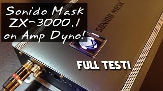 Sonido Mask ZX30001 Amp Dyno Full Test RMS Wattage Tested [upl. by Yllak]