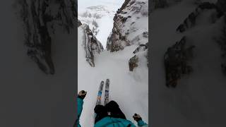 Working on my posture on this line GoPro gopro360 jacksonhole ski [upl. by Nolte]