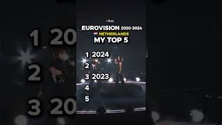 🇳🇱 the Netherlands in Eurovision 20202024 My TOP 5 [upl. by Atrice714]