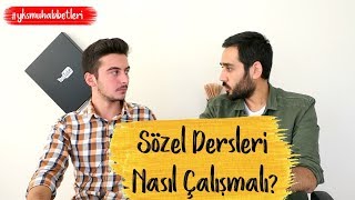 Sözel Dersleri Nasıl Çalışmalı  yksmuhabbetleri [upl. by Na]