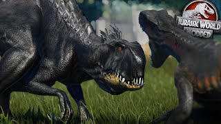 Baby Indominus Rexes ATTACK Indoraptor  Jurassic World Evolution 2 [upl. by Charita]