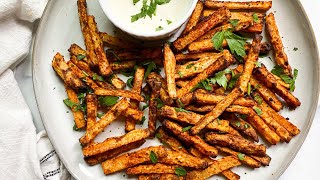 Air Fryer Jicama Fries Recipe [upl. by Tybie768]