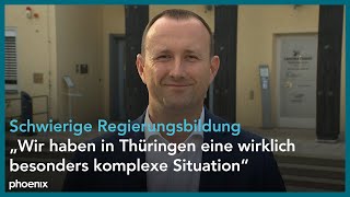 Schaltgespräch mit Christian Herrgott CDU zur schwierigen Regierungsbildung in Thüringen [upl. by Dnomsad]