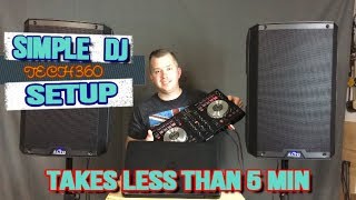 A SIMPLE DJ SETUP GREAT FOR BEGINNERS [upl. by Cartwell541]