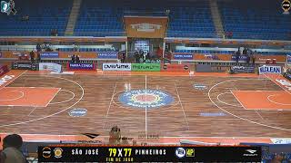 AO VIVO COM IMAGENS  SÃƒO JOSÃ‰ X PINHEIROS  CAMPEONATO PAULISTA DE BASQUETE 2024 [upl. by Krongold]