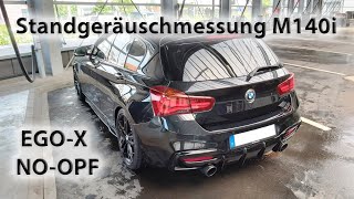 Standgeräuschmessung BMW M140i B58 EGOX [upl. by Gabie]