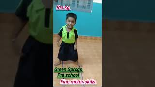 Green Sprogs Preschool Fine motor Activities Cognition activities for children [upl. by Ayoral]