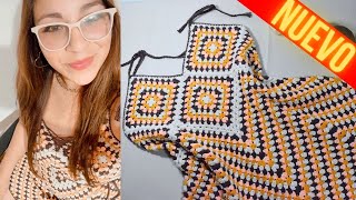 COMO tejer un VESTIDO a crochet para mujer 💛💛 [upl. by Nnailuj972]