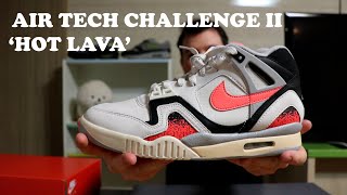 ICONIC  NIKE AIR TECH CHALLENGE 2 QS HOT LAVA 2024 REVIEW [upl. by Sunderland803]