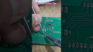 SMD Resistor Soldering 🤠 [upl. by Alvera388]