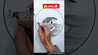 How To Draw House 🏡 drawing trending new village omg ytshorts house art shortsfeed shorts [upl. by Newbold71]