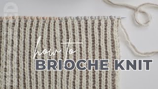 Brioche Knitting for Beginners  Two Color Brioche Stitch [upl. by Narual]