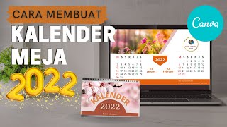 CARA BUAT KALENDER 2022 DI CANVA  Sangat Mudah amp Gratiss  Tutorial Canva [upl. by Arramas]