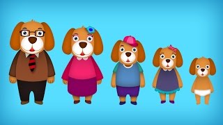 The Finger Family Dog Family Nursery Rhyme  Dog Finger Family Songs [upl. by Charles]