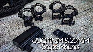 UUQ 11mm amp 20mm Scope Mounts Review [upl. by Kisung]