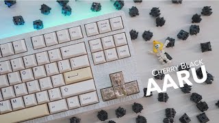 Helix Lab Aaru TKL Prototype Build  Cherry Blacks Typing Sounds PBT Keycaps [upl. by Aveneg]