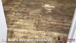 How to Remove Dye Stains from Terrazzo Flooring in Pompano Beach [upl. by Fiden]