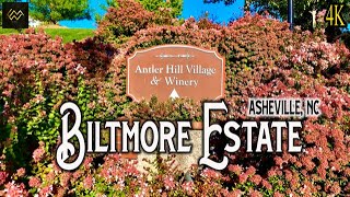 Biltmore Estate Antler Hill Village and Winery walking tour 4K [upl. by Stiegler]