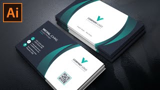 Elegant Business Card Design  Adobe Illustrator Tutorial [upl. by Glennon]