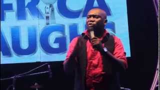 Salvador describes his wife at the Africa Laughs Show [upl. by Lusar]