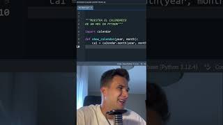 Crea el Calendario de un Mes en Python 📅🐍 [upl. by Mechelle]
