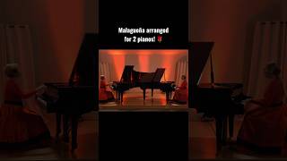 Fire 🔥 Piano Duet of Malagueña by Steinway Artist amp Piano Professor piano [upl. by Nnaylrebmik]