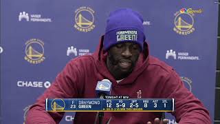 Draymond Green Postgame Interview  Golden State Warriors lose to Minnesota Timberwolves 114110 [upl. by Odnala]