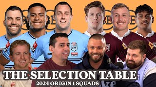 The Selection Table  2024 Origin 1 Squads w RL Guru Sandor Earl and Matty the Waterboy [upl. by Ellenrad978]