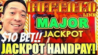 ★EPIC JACKPOT WIN★ 🦬 BUFFALO LINK Saves The Day Slot Machine Aristocrat Gaming [upl. by Filmer]