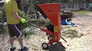 more chipping wood with the echo bearcat wood chipper [upl. by Noiztneb]