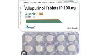 Ausric 100 Tablets Allopurinol Tablets IP 100 mg [upl. by Gonyea]