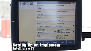 New Holland Intelliview IV Display  Setting up an Implement [upl. by Stortz]