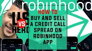 How To Buy And Sell A Credit Call Spread On Robinhood App Options Trading [upl. by Tehr996]