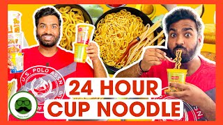 24 Hour Cup Noodle Food Challenge  Veggie Paaji [upl. by Anais]